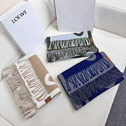 Okify Loewe Dark Green Scarf 29832 - 1