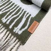 Okify Loewe Dark Green Scarf 29832 - 3