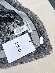 Okify Dior Black Square Scarf 140x140cm - 4