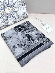 Okify Dior Black Square Scarf 140x140cm - 6