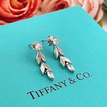 Okify Tiffany Silver Earrings With Diamond 29834