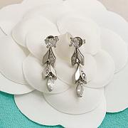 Okify Tiffany Silver Earrings With Diamond 29834 - 3
