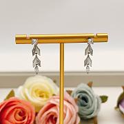 Okify Tiffany Silver Earrings With Diamond 29834 - 4