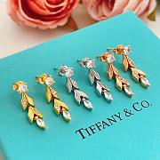 Okify Tiffany Silver Earrings With Diamond 29834 - 6