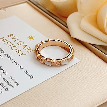 Okify Bvlgari Rose Gold Ring With Diamond 29836
