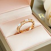 Okify Bvlgari Rose Gold Ring With Diamond 29836 - 2