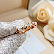Okify Bvlgari Rose Gold Ring With Diamond 29836 - 3