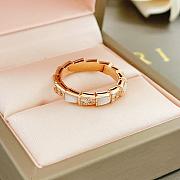 Okify Bvlgari Rose Gold Ring With Diamond 29836 - 4