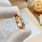Okify Bvlgari Rose Gold Ring With Diamond 29836 - 5