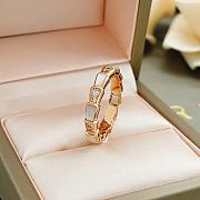 Okify Bvlgari Rose Gold Ring With Diamond 29836 - 6
