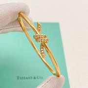 Okify Tiffany Knot Gold Bracelet With Diamond - 5