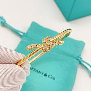Okify Tiffany Knot Gold Bracelet With Diamond - 3