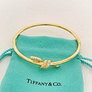 Okify Tiffany Knot Gold Bracelet With Diamond - 1