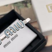 Okify MiuMiu Silver Hair Clip 29843 - 6