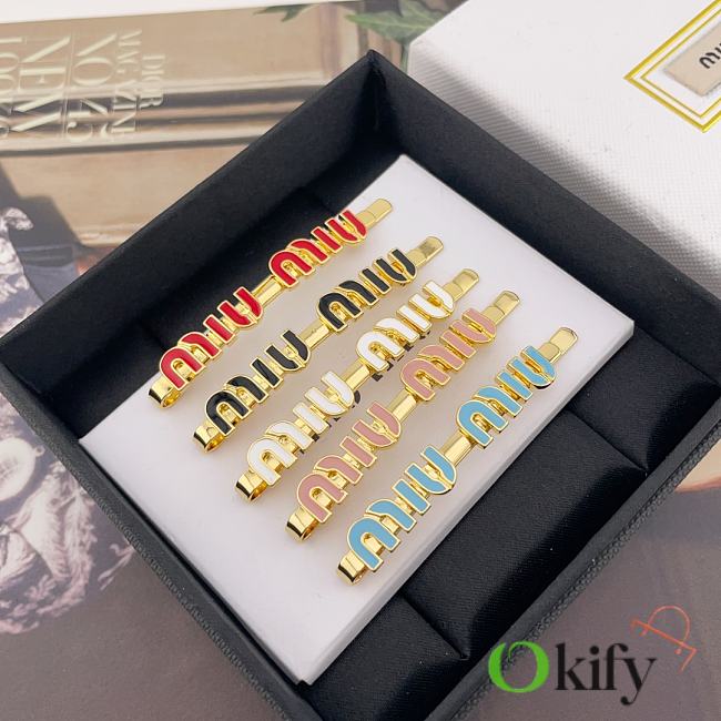 Okify MiuMiu Gold Hair Clip 29844 - 1