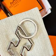 Okify Hermes Silver Keyring 29847 - 6