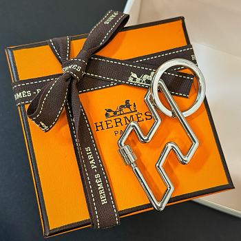 Okify Hermes Silver Keyring 29847