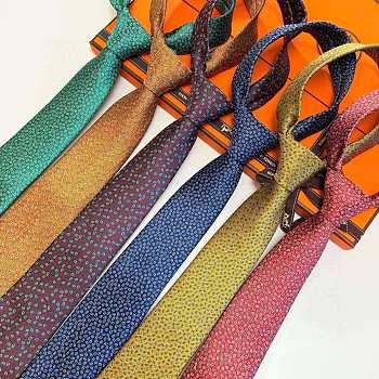 Okify Hermes Twill Silk Tie 7cm 29848