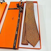 Okify Hermes Twill Silk Tie 7cm 29848 - 5