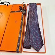 Okify Hermes Twill Silk Tie 7cm 29848 - 4