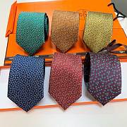 Okify Hermes Twill Silk Tie 7cm 29848 - 2
