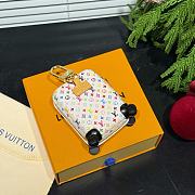 Okify Louis Vuitton x TM White Suitcase Bag Charm  - 6