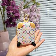 Okify Louis Vuitton x TM White Suitcase Bag Charm  - 3