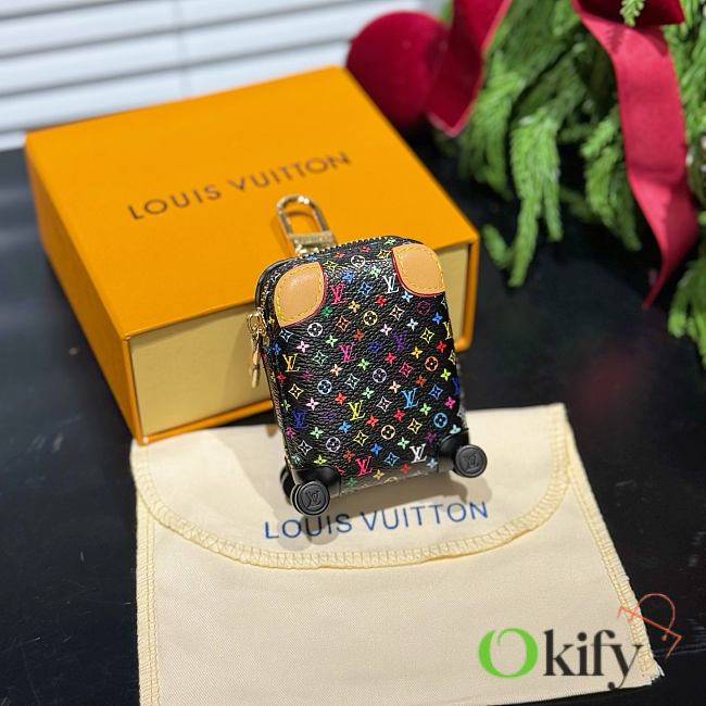 Okify Louis Vuitton x TM Black Suitcase Bag Charm  - 1