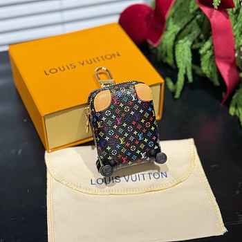 Okify Louis Vuitton x TM Black Suitcase Bag Charm 