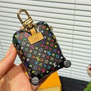 Okify Louis Vuitton x TM Black Suitcase Bag Charm  - 3
