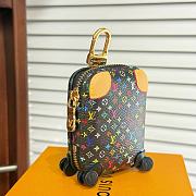 Okify Louis Vuitton x TM Black Suitcase Bag Charm  - 4