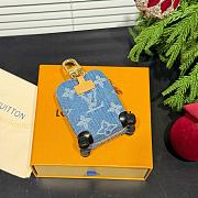 Okify Louis Vuitton Blue Suitcase Bag Charm  - 6
