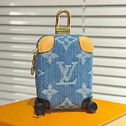 Okify Louis Vuitton Blue Suitcase Bag Charm  - 5