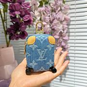Okify Louis Vuitton Blue Suitcase Bag Charm  - 3