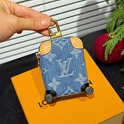 Okify Louis Vuitton Blue Suitcase Bag Charm  - 2