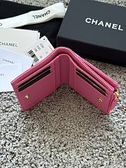 Okify CC Pink Caviar Small Wallet 11x10x2cm - 3