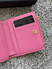 Okify CC Pink Caviar Small Wallet 11x10x2cm - 4