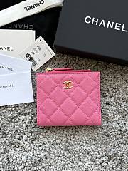 Okify CC Pink Caviar Small Wallet 11x10x2cm - 1