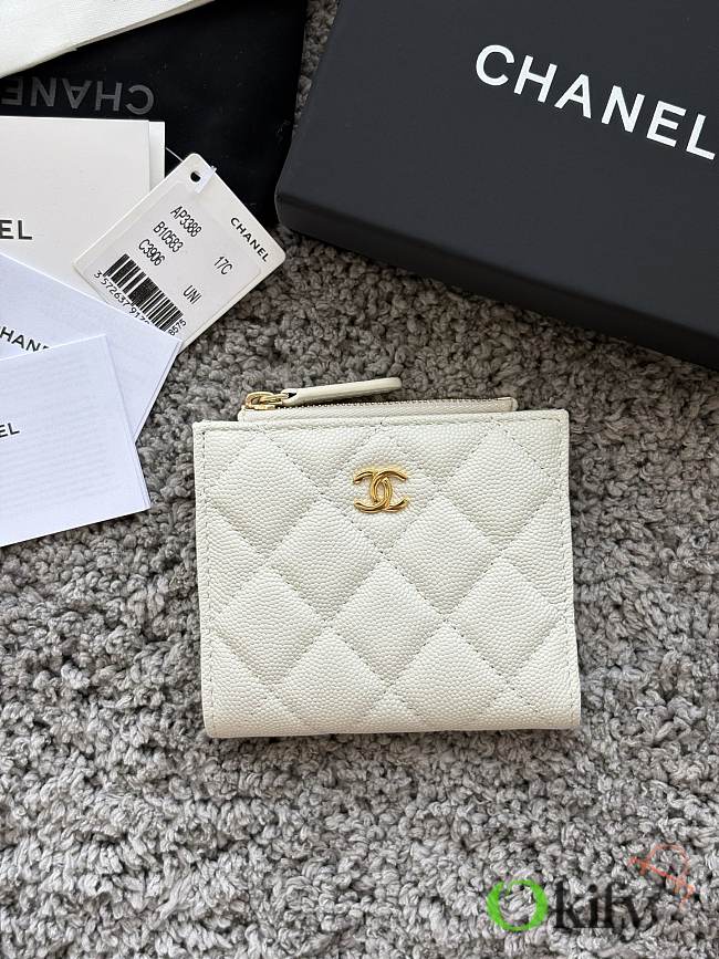 Okify CC White Caviar Small Wallet 11x10x2cm - 1