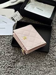 Okify CC Light Pink Caviar Small Wallet 11x10x2cm - 5