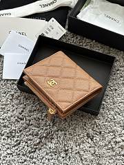 Okify CC Brown Caviar Small Wallet 11x10x2cm - 6