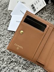 Okify CC Brown Caviar Small Wallet 11x10x2cm - 5