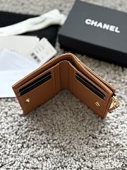 Okify CC Brown Caviar Small Wallet 11x10x2cm - 4