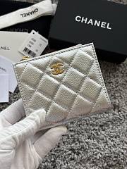 Okify CC Silver Caviar Small Wallet 11x10x2cm - 5