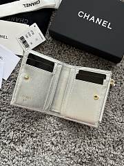 Okify CC Silver Caviar Small Wallet 11x10x2cm - 4