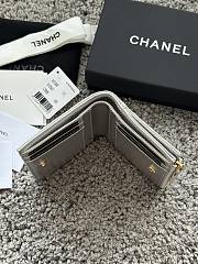 Okify CC Silver Caviar Small Wallet 11x10x2cm - 6