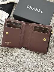 Okify CC Black Lambskin Gold Hardware Small Wallet 11x10x2cm - 5