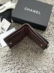Okify CC Black Lambskin Silver Hardware Small Wallet 11x10x2cm - 3
