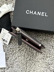 Okify CC Black Lambskin Silver Hardware Small Wallet 11x10x2cm - 2