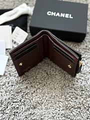 Okify CC Black Caviar Gold Hardware Small Wallet 11x10x2cm - 2